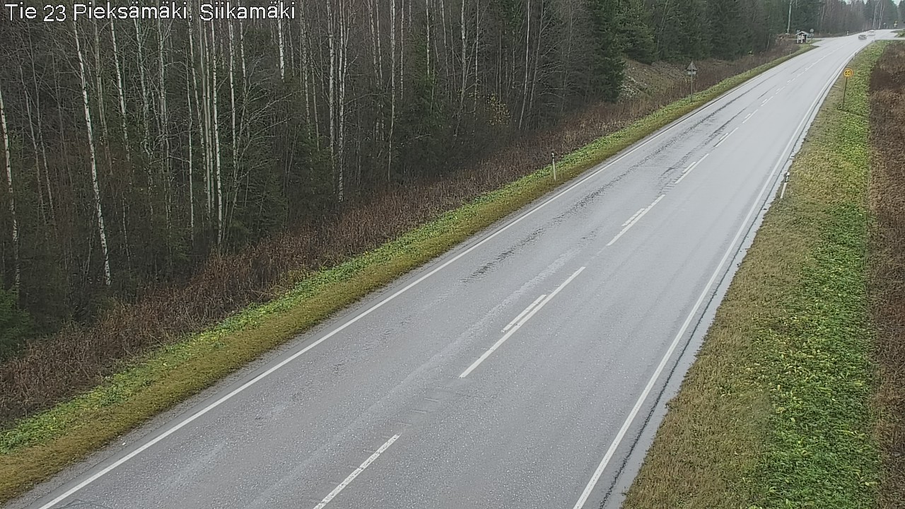 Weather Camera Image Väg 23 Pieksämäki, Siikamäki, Pieksämäki, Etelä-Savo