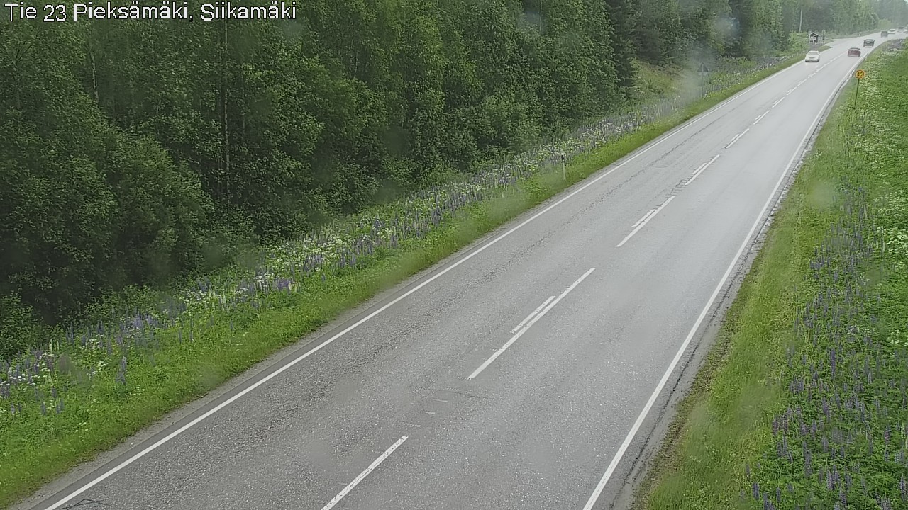 Weather Camera Image Väg 23 Pieksämäki, Siikamäki, Pieksämäki, Etelä-Savo
