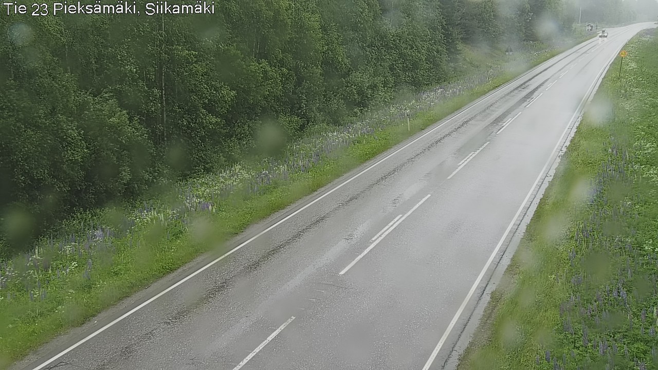 Weather Camera Image Väg 23 Pieksämäki, Siikamäki, Pieksämäki, Etelä-Savo