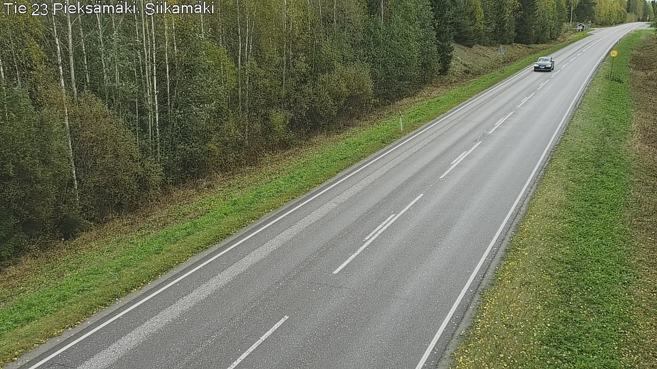 Weather Camera Image Väg 23 Pieksämäki, Siikamäki, Pieksämäki, Etelä-Savo