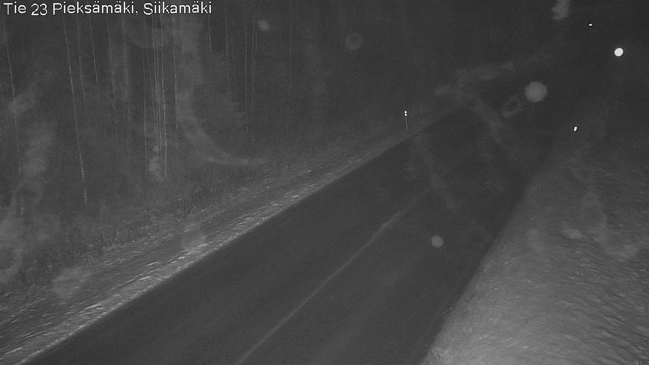 Weather Camera Image Väg 23 Pieksämäki, Siikamäki, Pieksämäki, Etelä-Savo