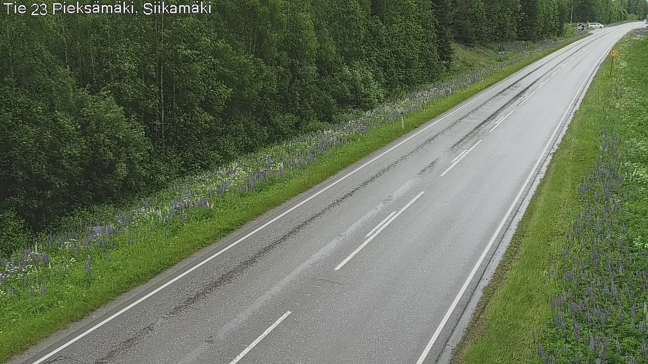 Weather Camera Image Väg 23 Pieksämäki, Siikamäki, Pieksämäki, Etelä-Savo
