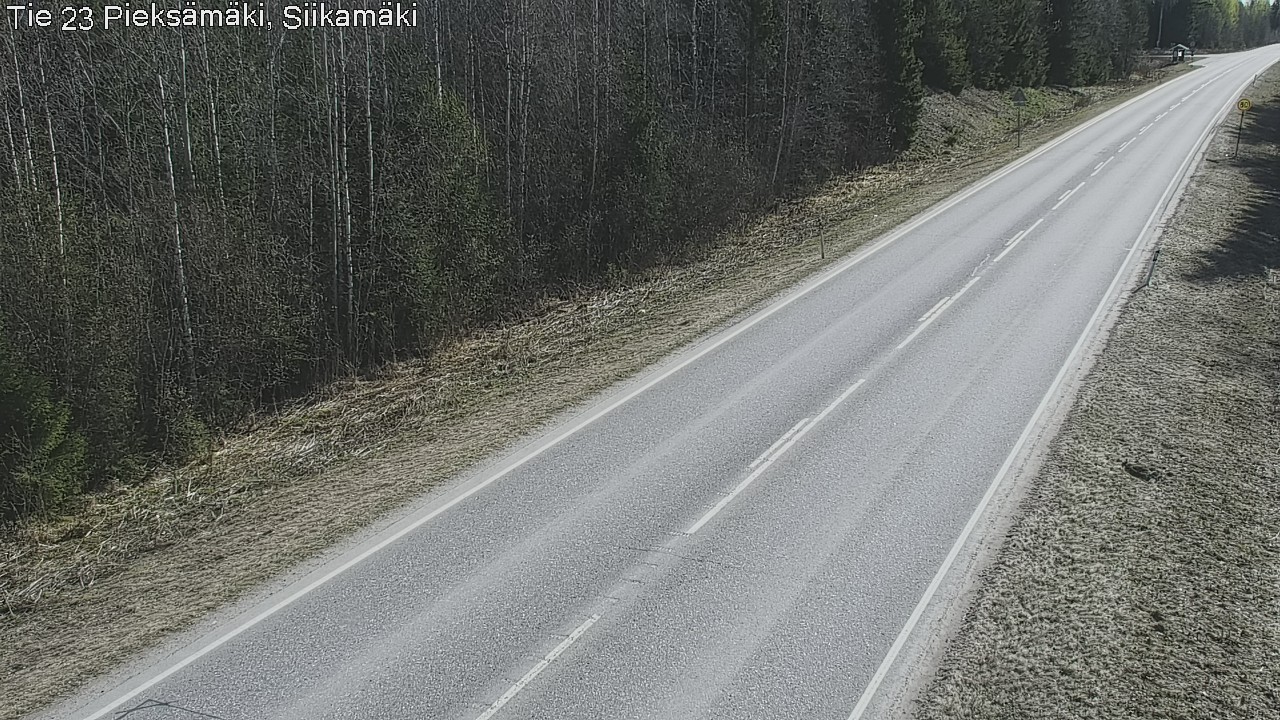 Weather Camera Image Väg 23 Pieksämäki, Siikamäki, Pieksämäki, Etelä-Savo