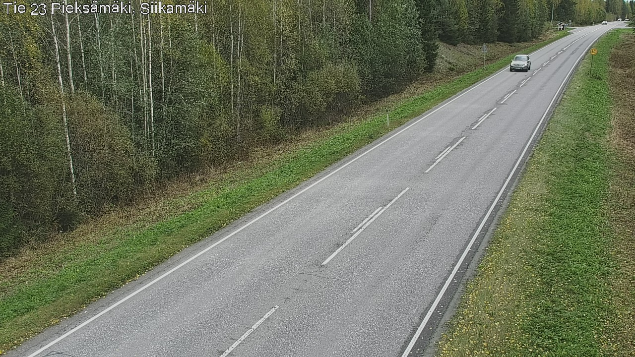 Weather Camera Image Väg 23 Pieksämäki, Siikamäki, Pieksämäki, Etelä-Savo