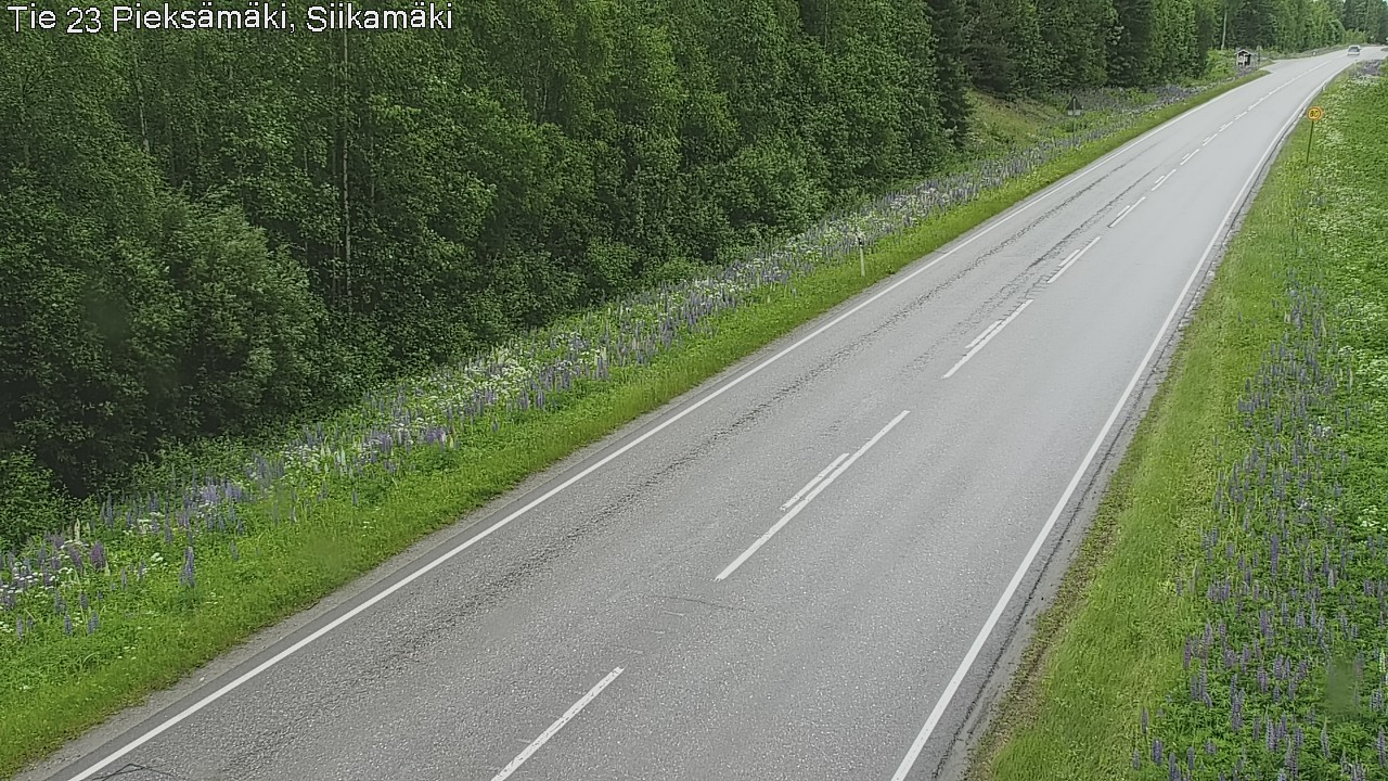Weather Camera Image Väg 23 Pieksämäki, Siikamäki, Pieksämäki, Etelä-Savo