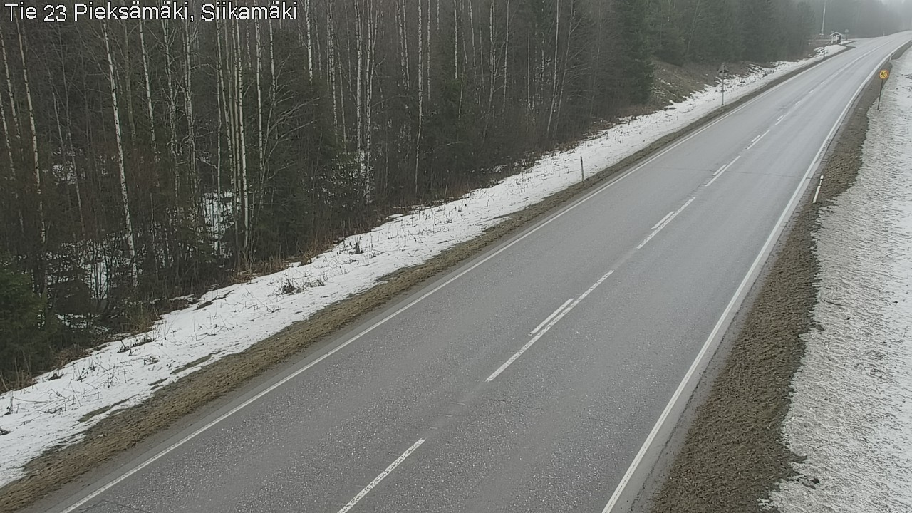 Weather Camera Image Road 23 Pieksämäki, Siikamäki, Pieksämäki, Etelä-Savo