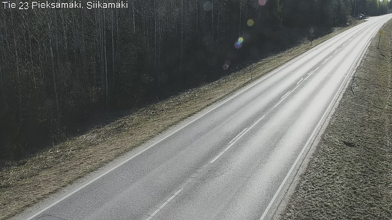 Weather Camera Image Road 23 Pieksämäki, Siikamäki, Pieksämäki, Etelä-Savo