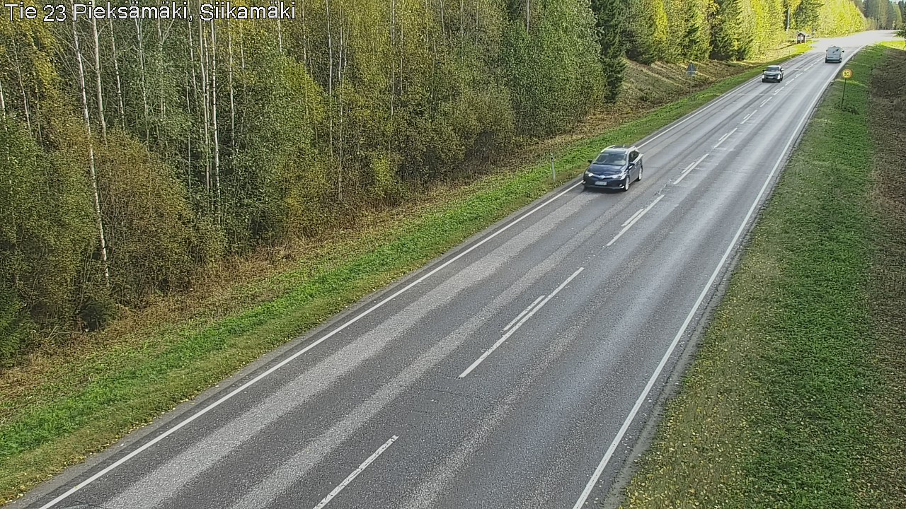 Weather Camera Image Väg 23 Pieksämäki, Siikamäki, Pieksämäki, Etelä-Savo