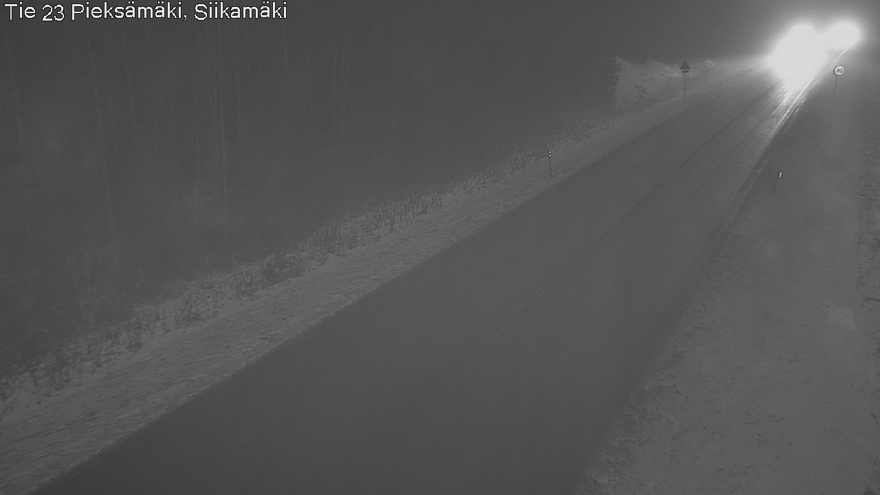 Weather Camera Image Väg 23 Pieksämäki, Siikamäki, Pieksämäki, Etelä-Savo