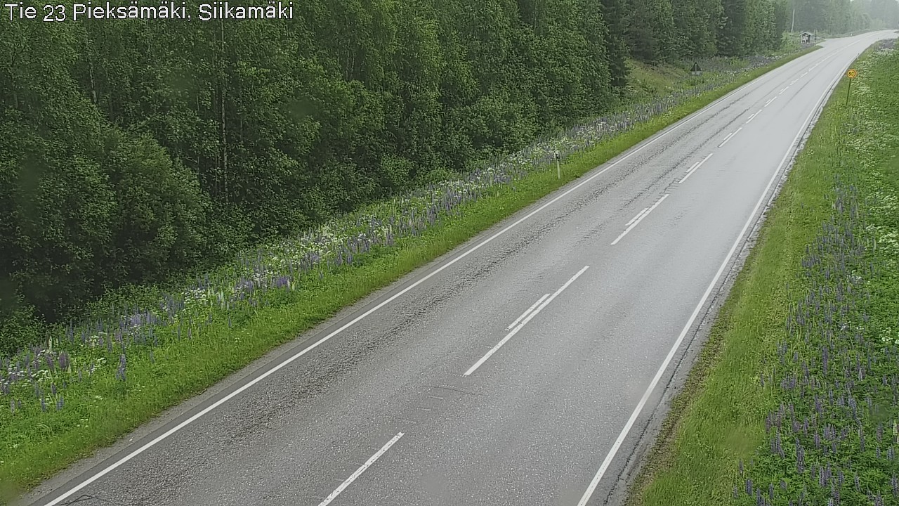 Weather Camera Image Väg 23 Pieksämäki, Siikamäki, Pieksämäki, Etelä-Savo