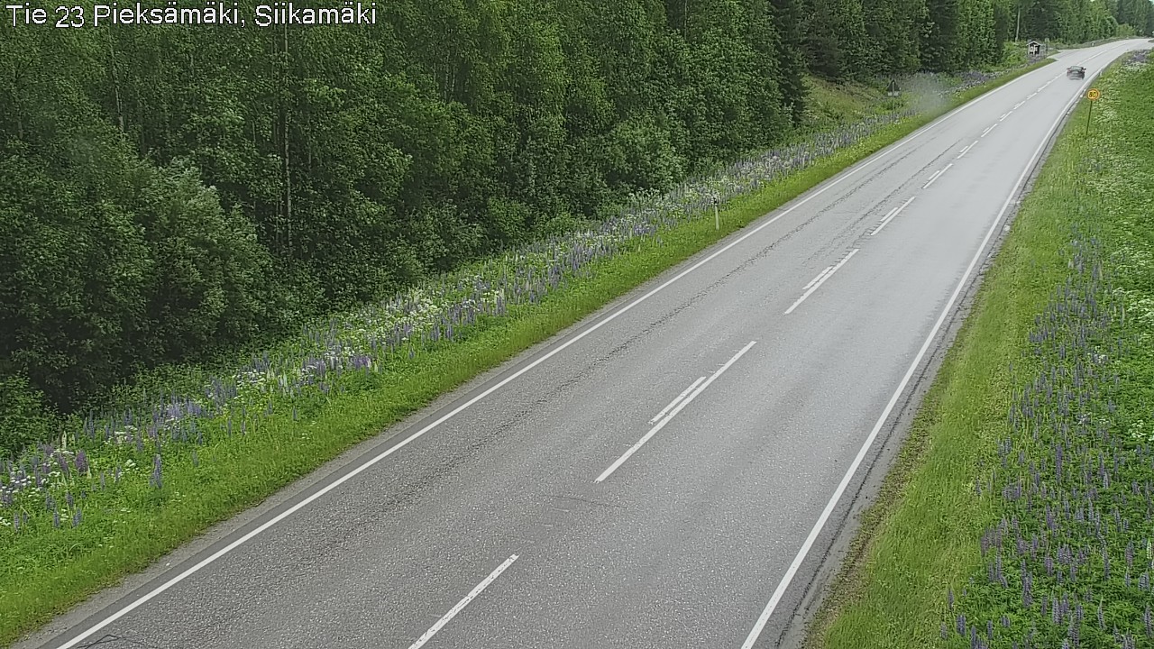 Weather Camera Image Väg 23 Pieksämäki, Siikamäki, Pieksämäki, Etelä-Savo