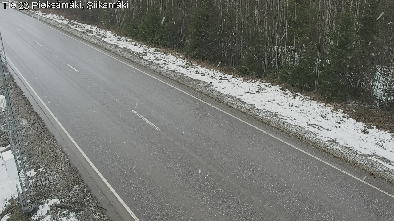Weather Camera Image Väg 23 Pieksämäki, Siikamäki, Pieksämäki, Etelä-Savo