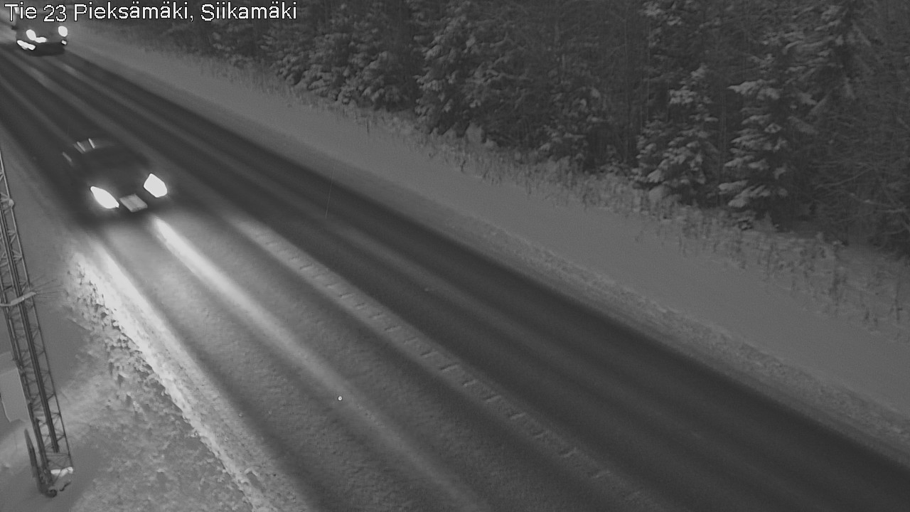 Weather Camera Image Väg 23 Pieksämäki, Siikamäki, Pieksämäki, Etelä-Savo
