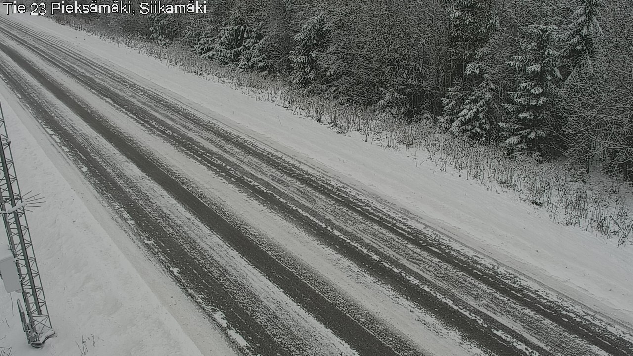 Weather Camera Image Väg 23 Pieksämäki, Siikamäki, Pieksämäki, Etelä-Savo