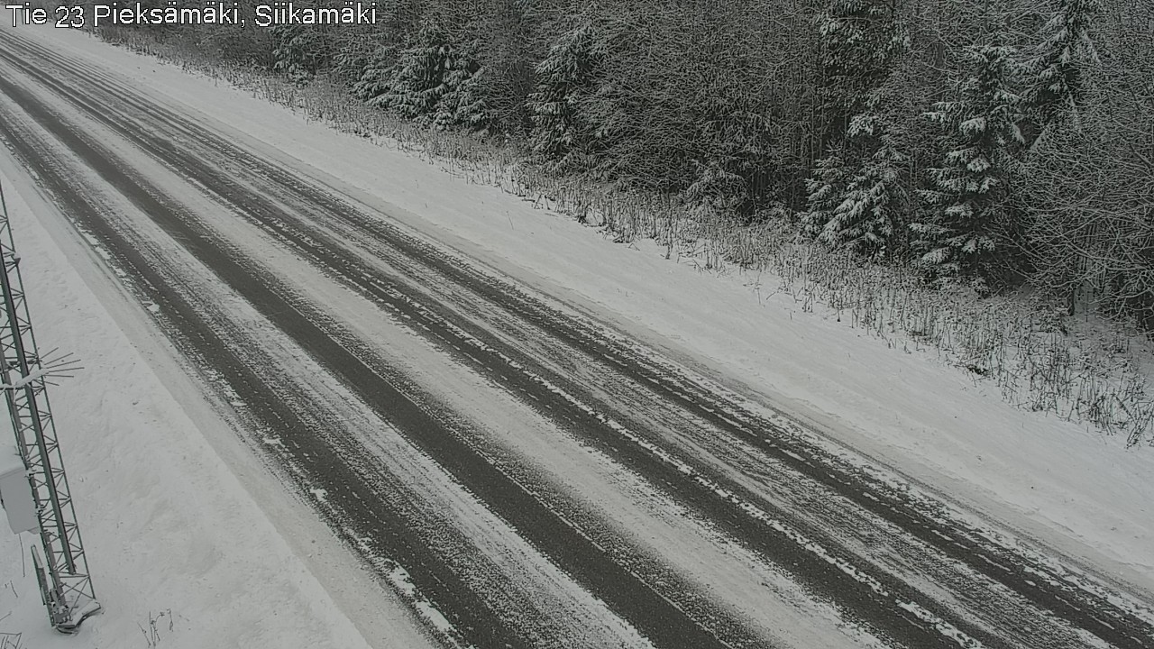 Weather Camera Image Väg 23 Pieksämäki, Siikamäki, Pieksämäki, Etelä-Savo