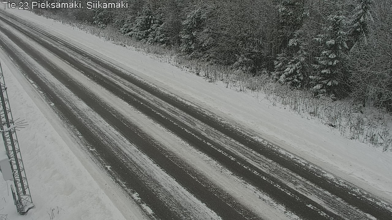 Weather Camera Image Väg 23 Pieksämäki, Siikamäki, Pieksämäki, Etelä-Savo