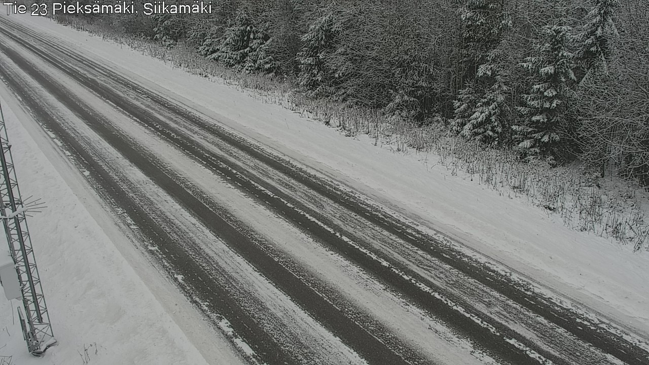 Weather Camera Image Väg 23 Pieksämäki, Siikamäki, Pieksämäki, Etelä-Savo