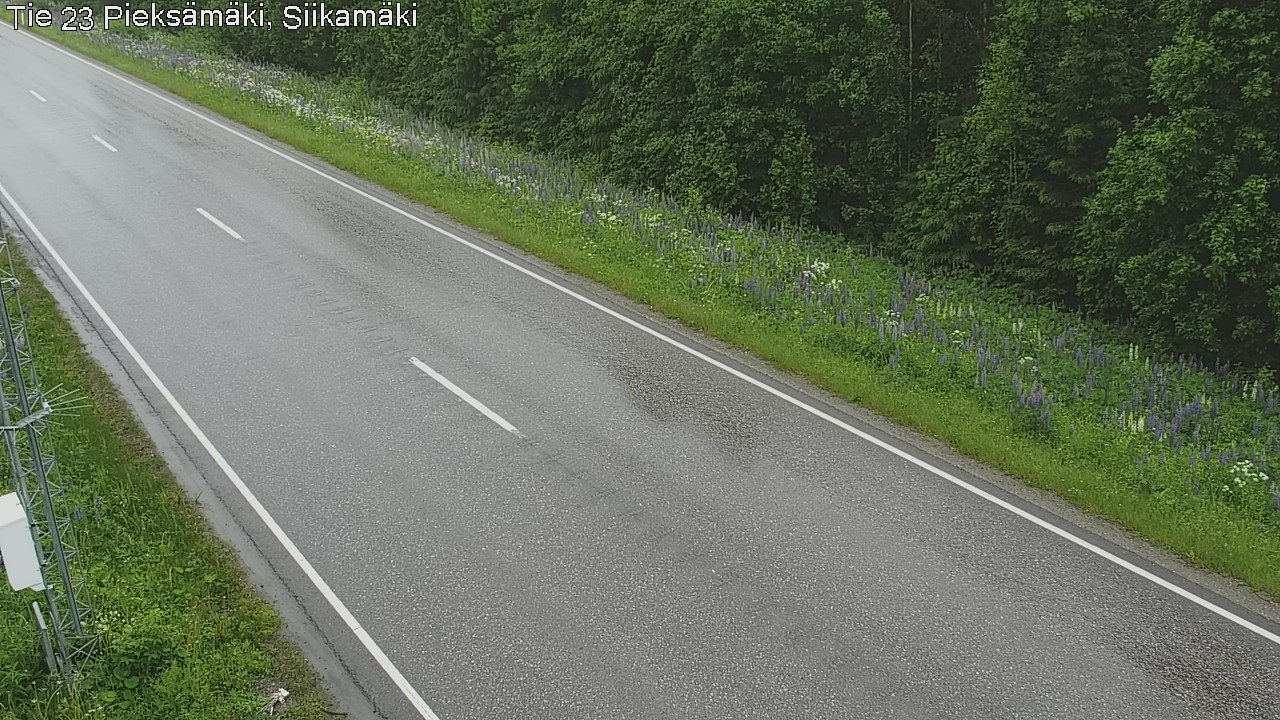 Weather Camera Image Väg 23 Pieksämäki, Siikamäki, Pieksämäki, Etelä-Savo
