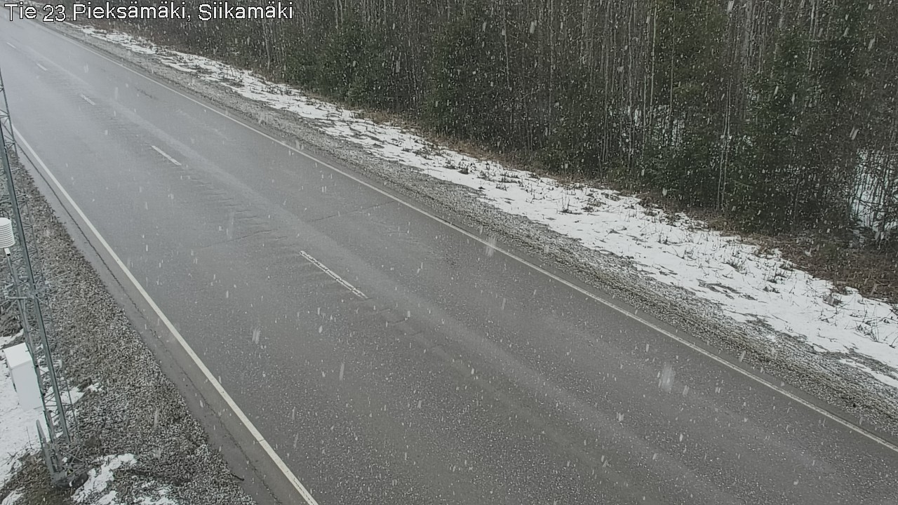 Weather Camera Image Väg 23 Pieksämäki, Siikamäki, Pieksämäki, Etelä-Savo