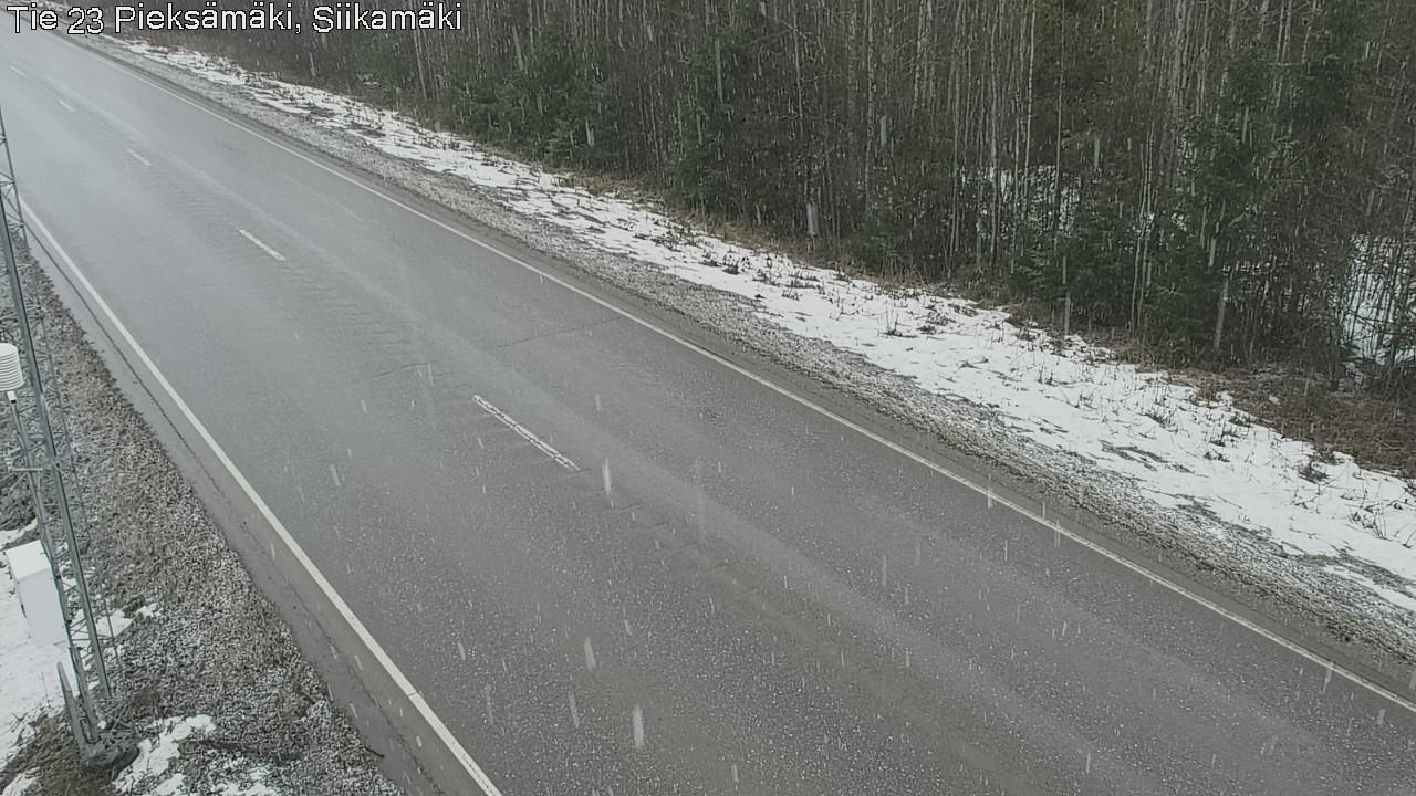 Weather Camera Image Väg 23 Pieksämäki, Siikamäki, Pieksämäki, Etelä-Savo