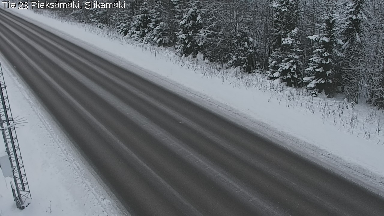 Weather Camera Image Väg 23 Pieksämäki, Siikamäki, Pieksämäki, Etelä-Savo