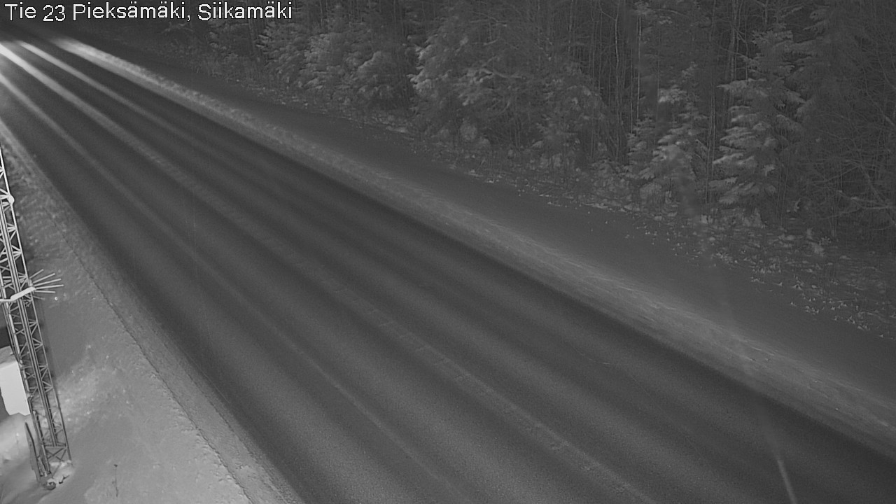 Weather Camera Image Väg 23 Pieksämäki, Siikamäki, Pieksämäki, Etelä-Savo