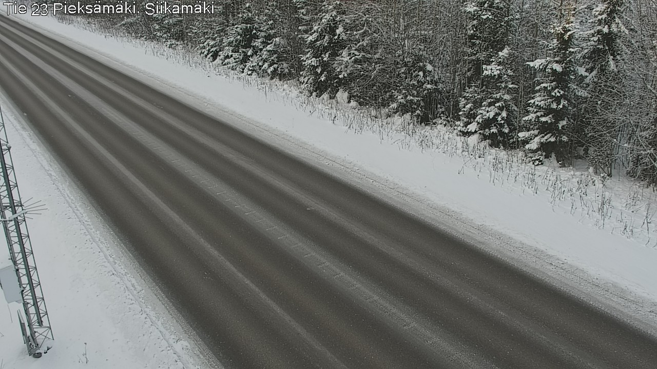 Weather Camera Image Väg 23 Pieksämäki, Siikamäki, Pieksämäki, Etelä-Savo