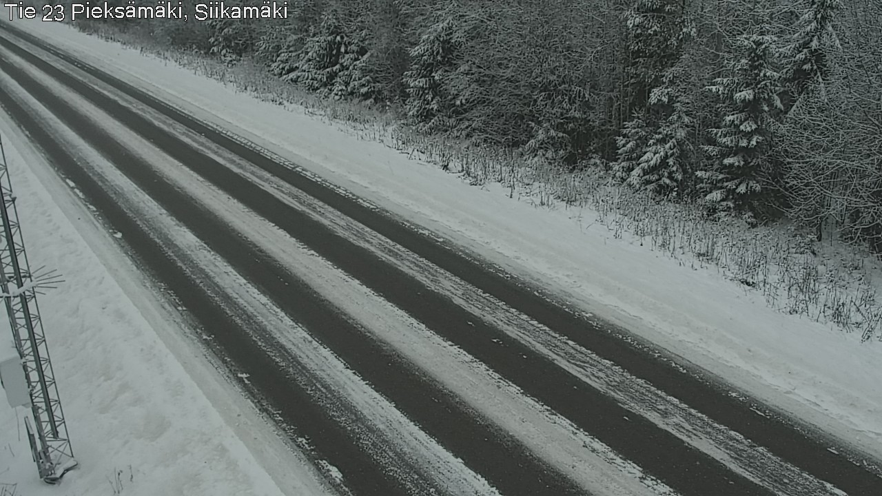Weather Camera Image Väg 23 Pieksämäki, Siikamäki, Pieksämäki, Etelä-Savo