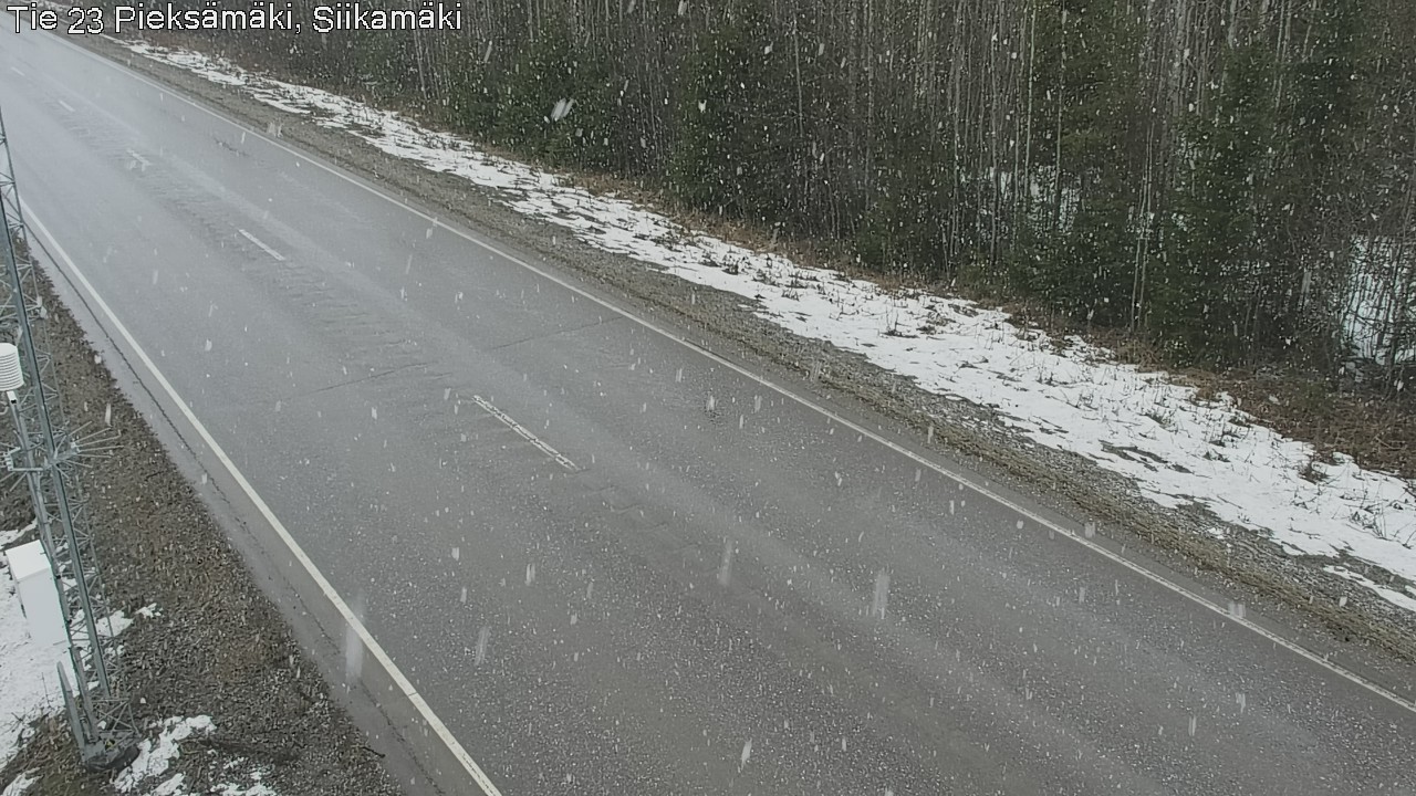 Weather Camera Image Väg 23 Pieksämäki, Siikamäki, Pieksämäki, Etelä-Savo