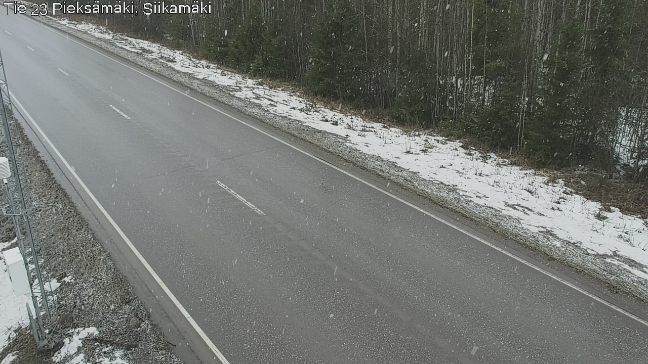 Weather Camera Image Väg 23 Pieksämäki, Siikamäki, Pieksämäki, Etelä-Savo