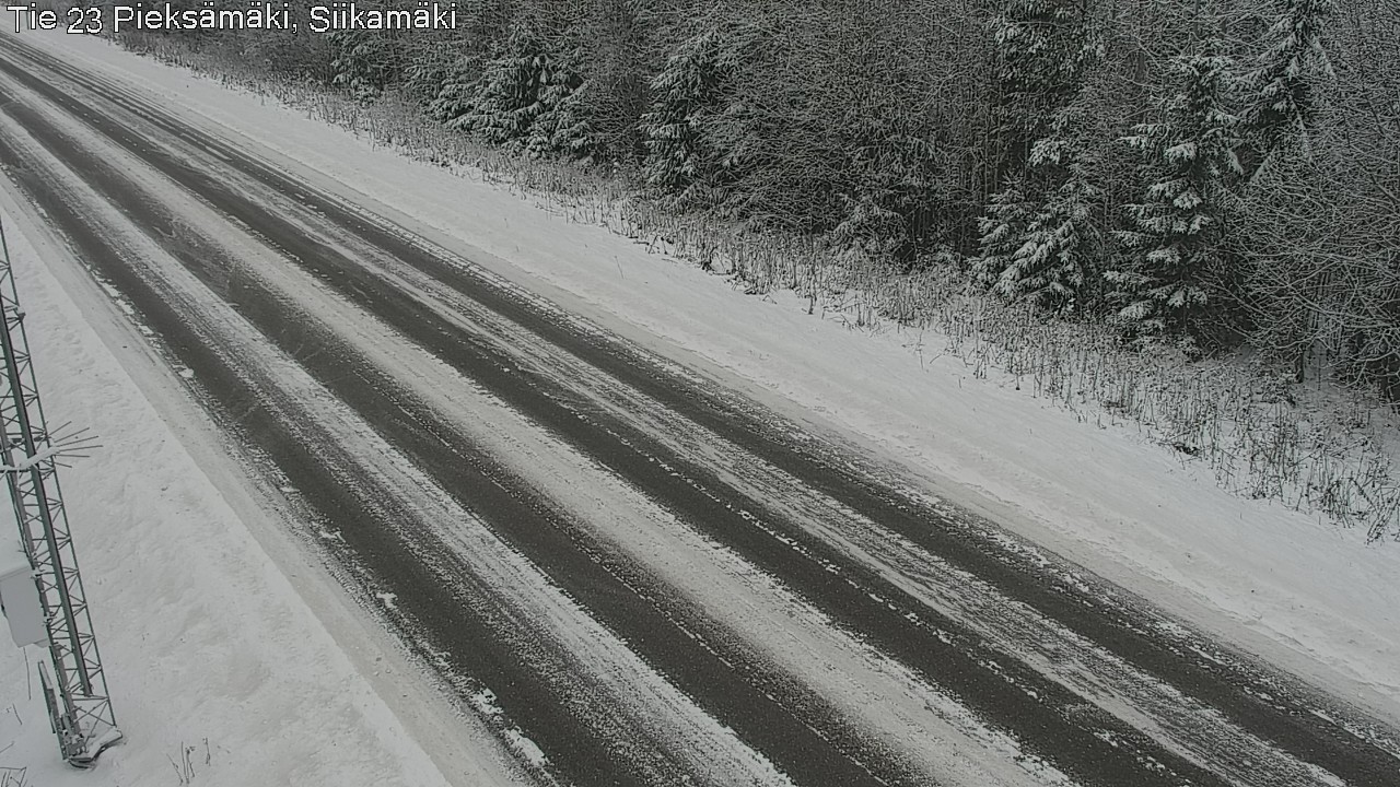 Weather Camera Image Väg 23 Pieksämäki, Siikamäki, Pieksämäki, Etelä-Savo