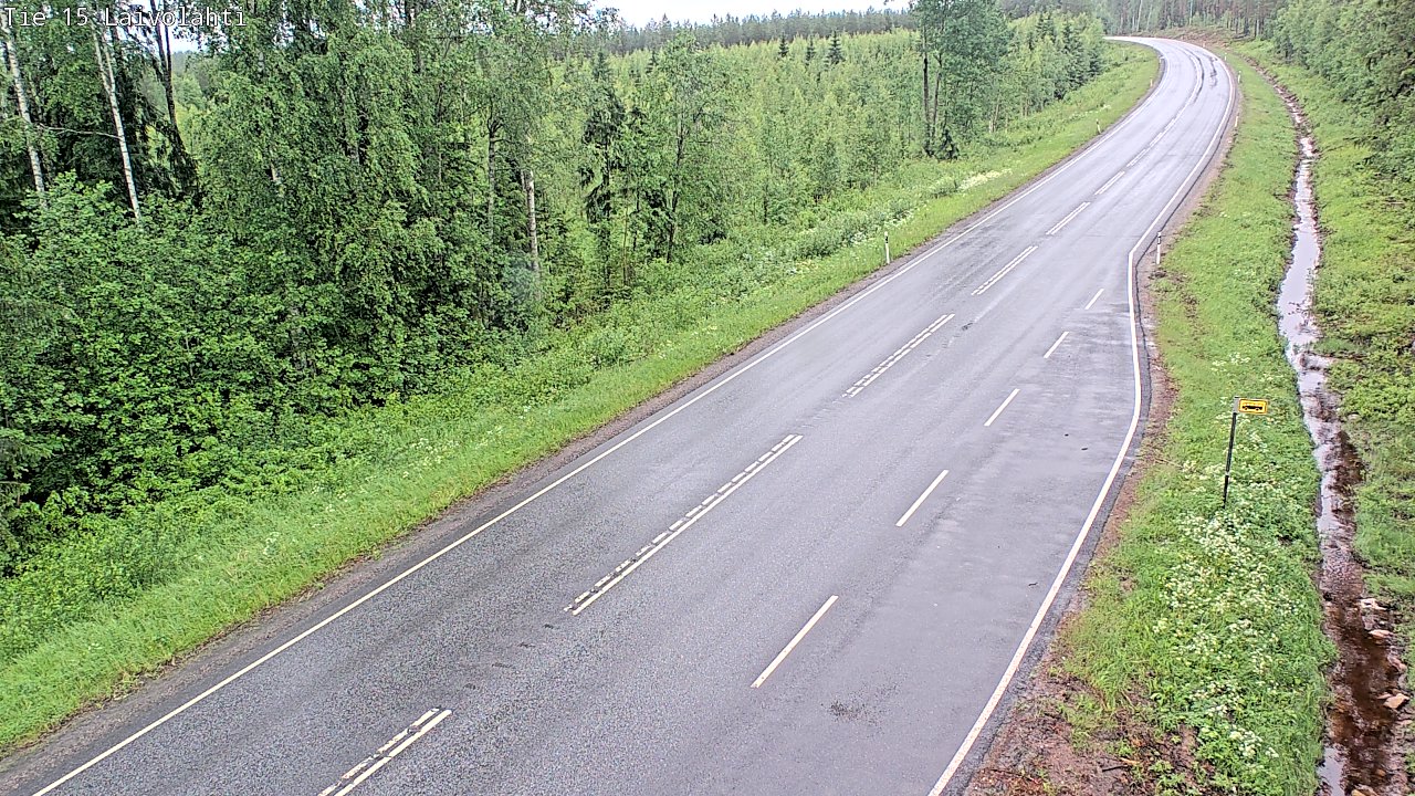Weather Camera Image Väg 15 Laivolahti, Mäntyharju, Etelä-Savo