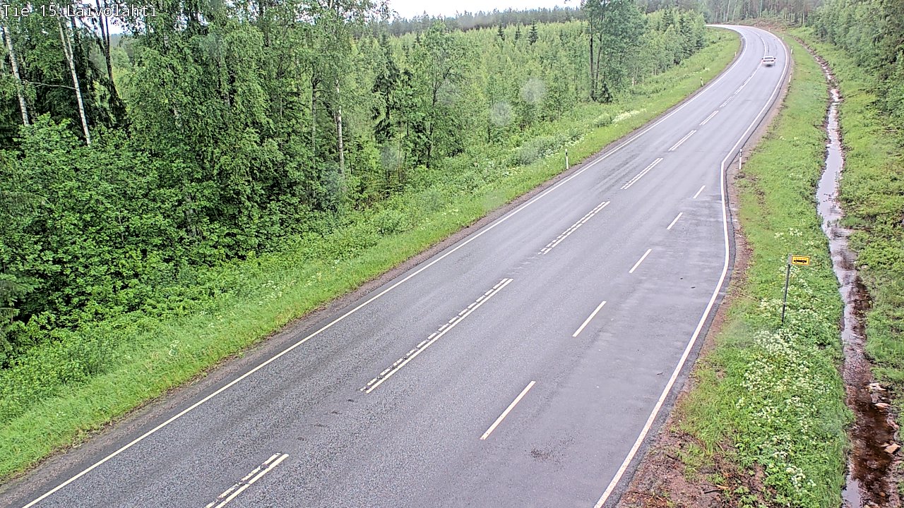 Weather Camera Image Väg 15 Laivolahti, Mäntyharju, Etelä-Savo