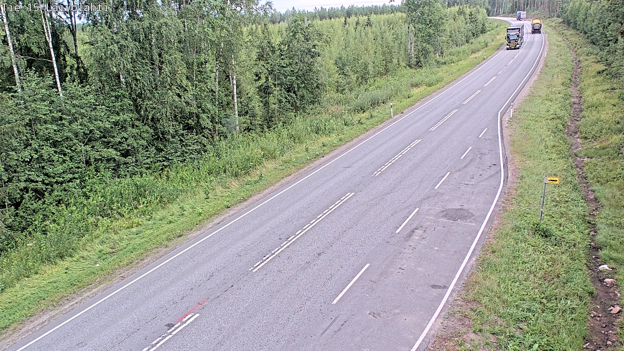 Weather Camera Image Väg 15 Laivolahti, Mäntyharju, Etelä-Savo