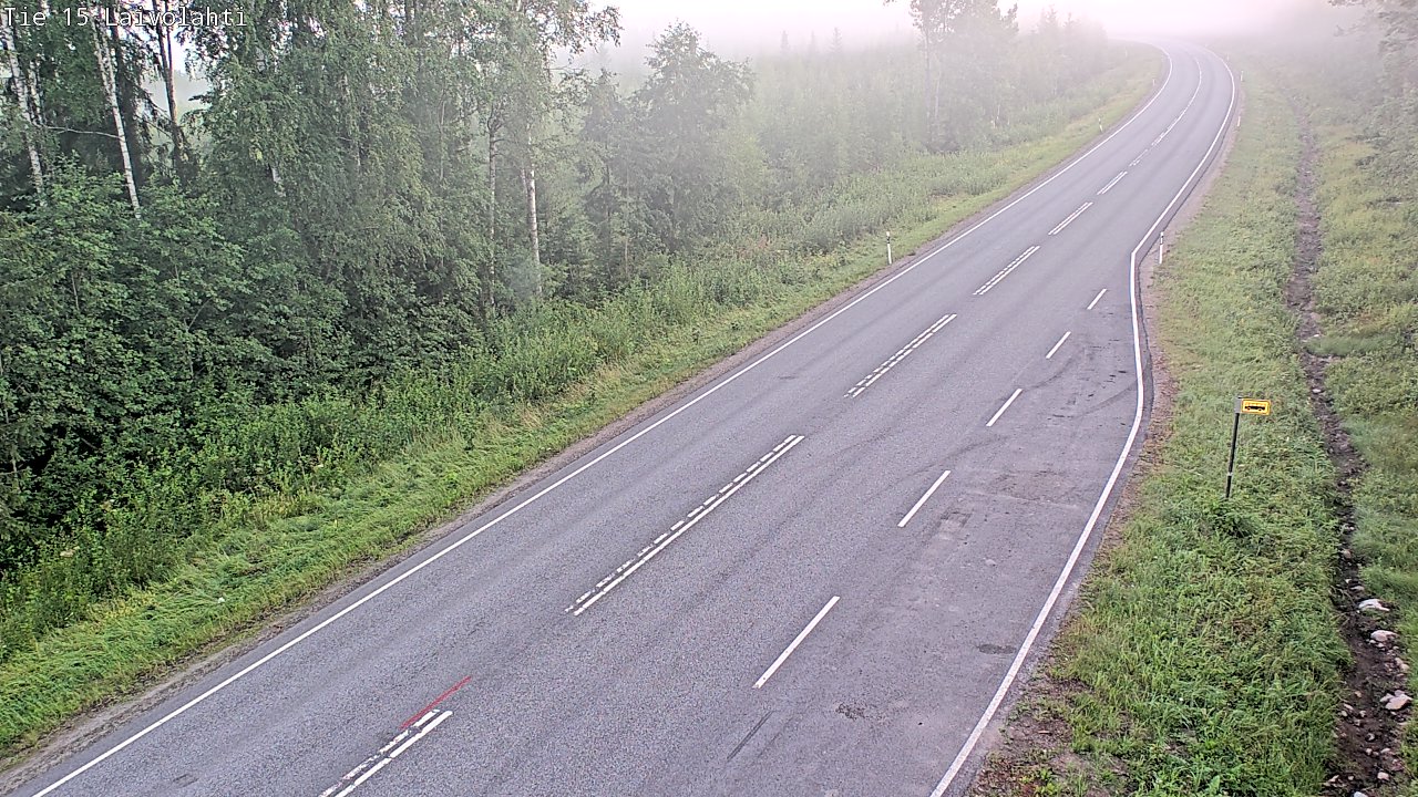 Weather Camera Image Väg 15 Laivolahti, Mäntyharju, Etelä-Savo