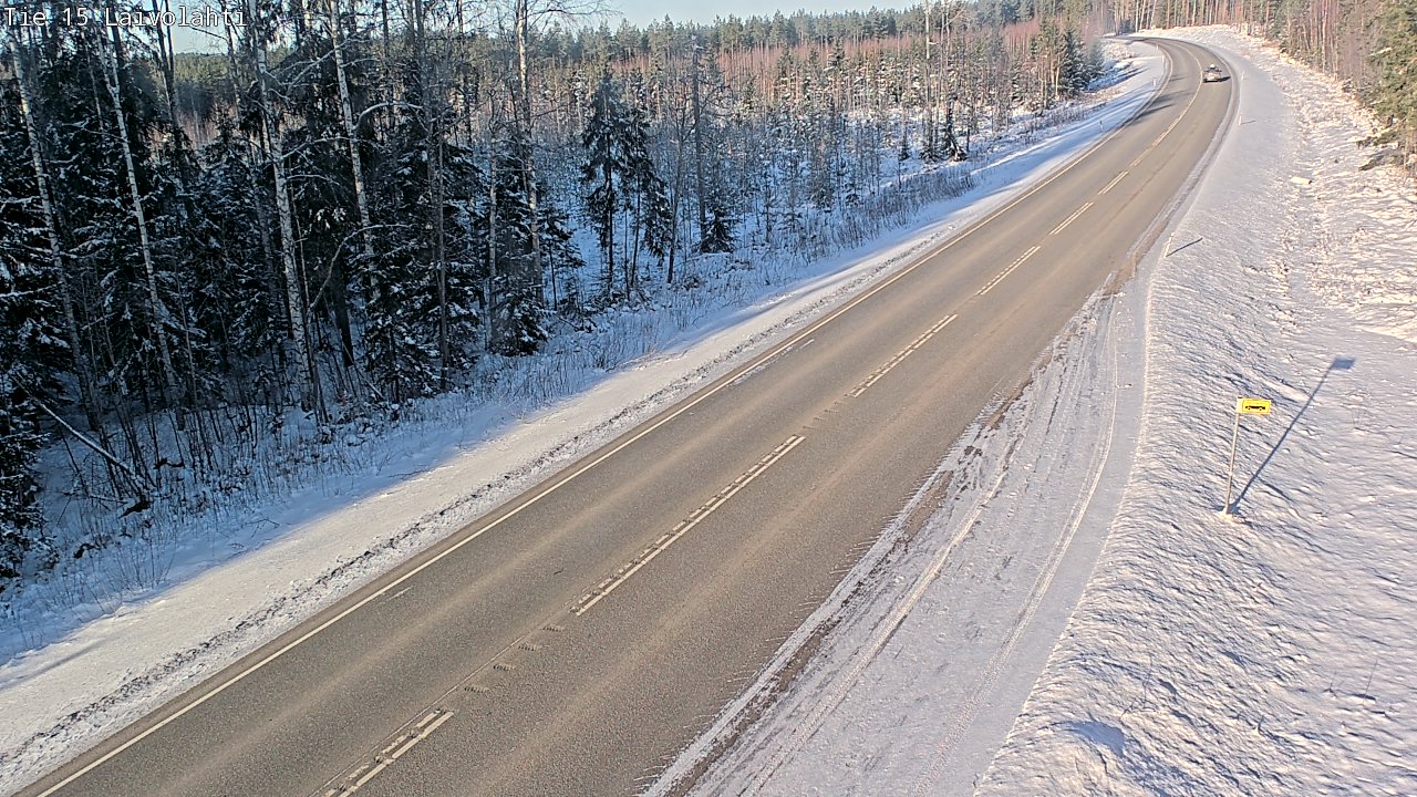 Weather Camera Image Road 15 Laivolahti, Mäntyharju, Etelä-Savo
