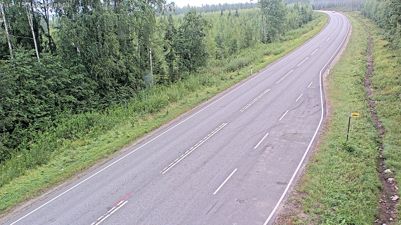 Weather Camera Image Väg 15 Laivolahti, Mäntyharju, Etelä-Savo