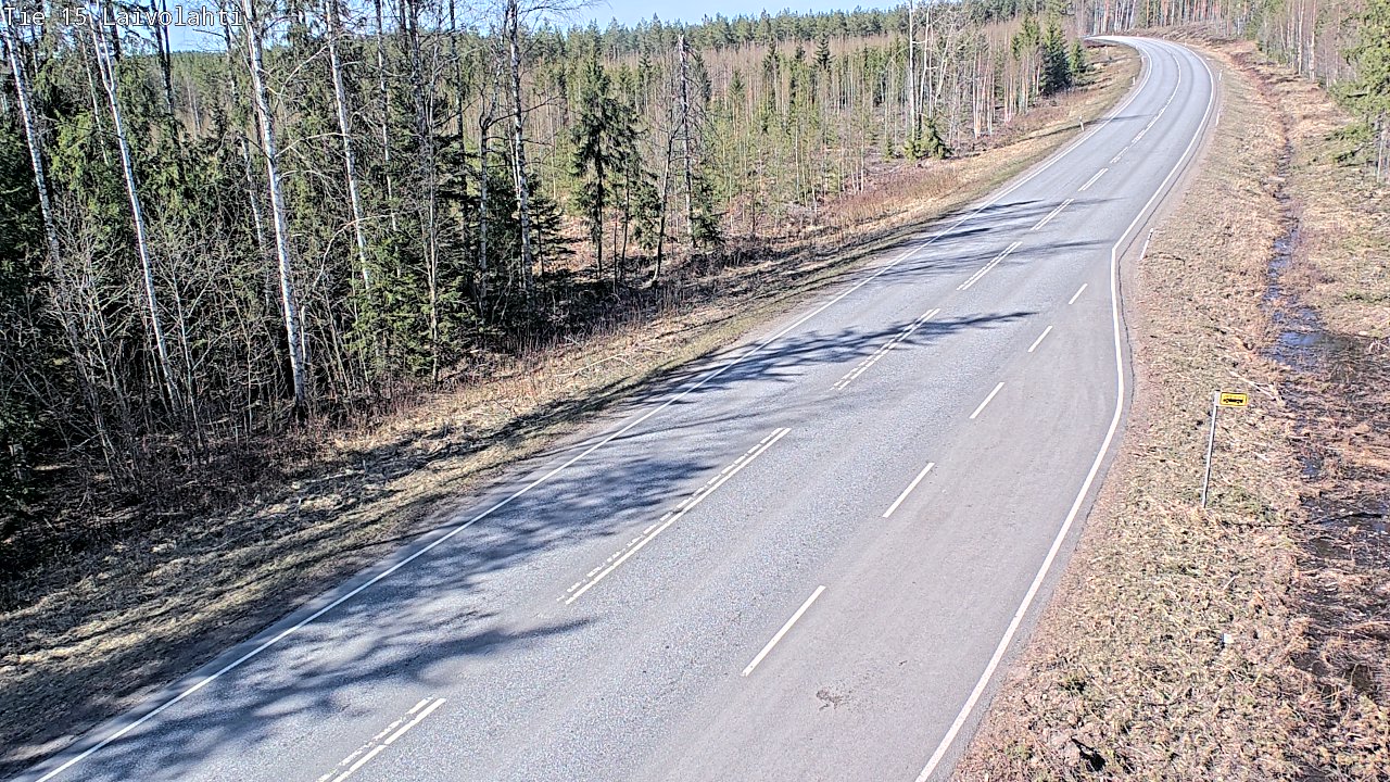 Weather Camera Image Väg 15 Laivolahti, Mäntyharju, Etelä-Savo