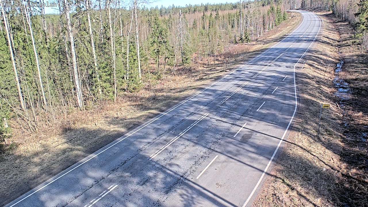 Weather Camera Image Väg 15 Laivolahti, Mäntyharju, Etelä-Savo