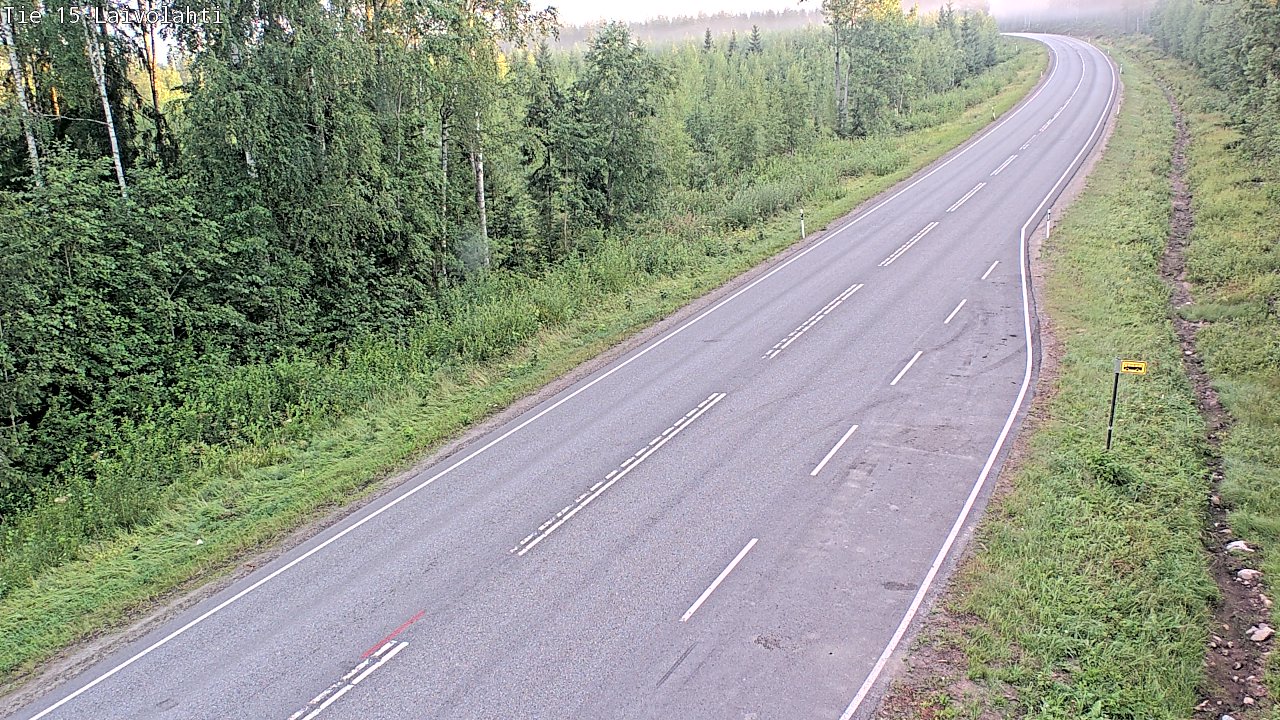 Weather Camera Image Väg 15 Laivolahti, Mäntyharju, Etelä-Savo