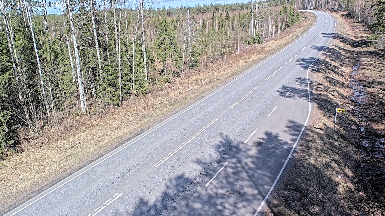 Weather Camera Image Väg 15 Laivolahti, Mäntyharju, Etelä-Savo