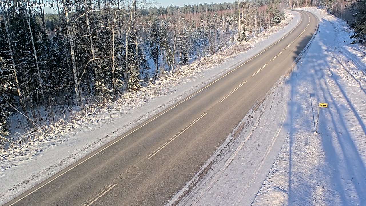 Weather Camera Image Road 15 Laivolahti, Mäntyharju, Etelä-Savo