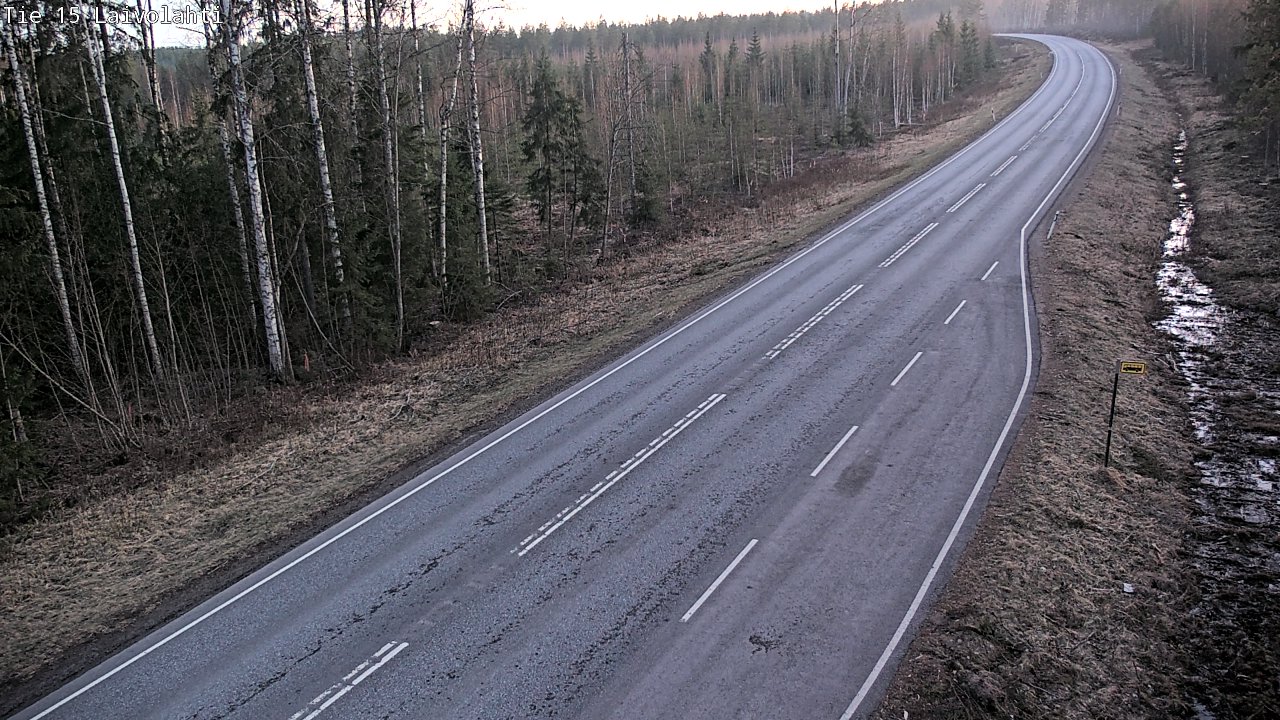 Weather Camera Image Väg 15 Laivolahti, Mäntyharju, Etelä-Savo