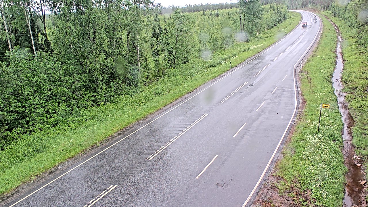 Weather Camera Image Väg 15 Laivolahti, Mäntyharju, Etelä-Savo