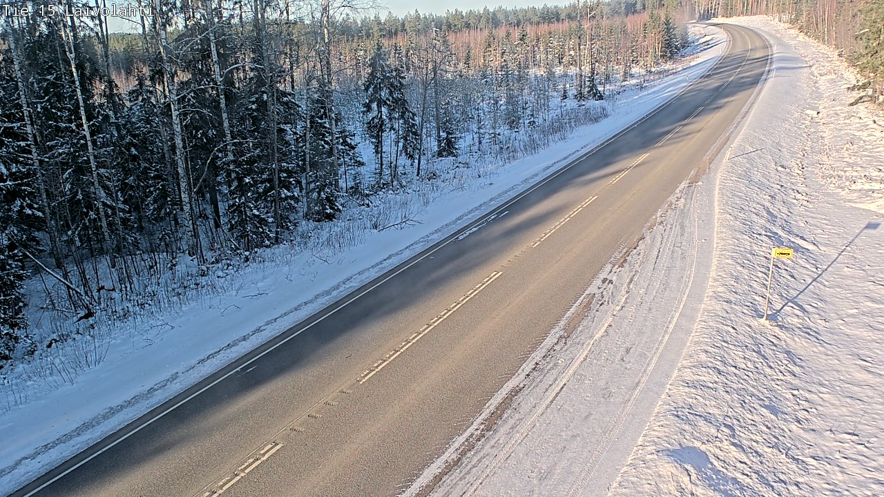 Weather Camera Image Road 15 Laivolahti, Mäntyharju, Etelä-Savo