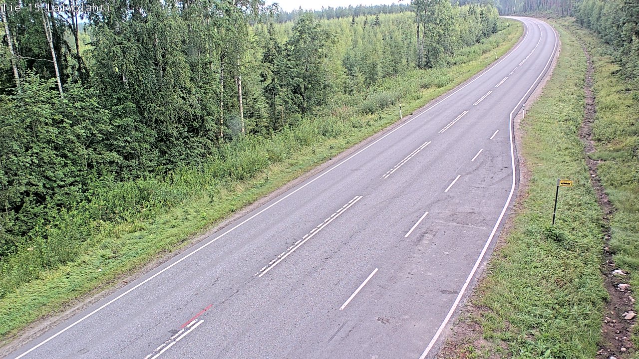 Weather Camera Image Väg 15 Laivolahti, Mäntyharju, Etelä-Savo