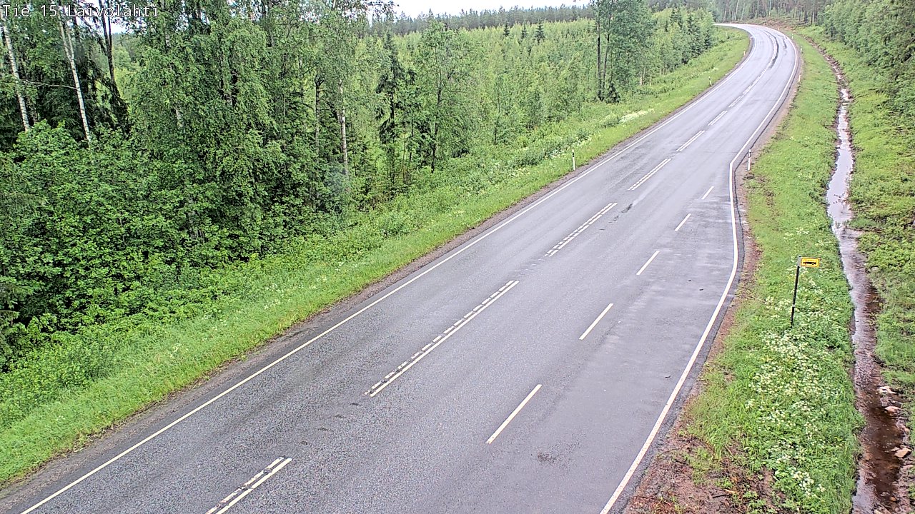 Weather Camera Image Väg 15 Laivolahti, Mäntyharju, Etelä-Savo