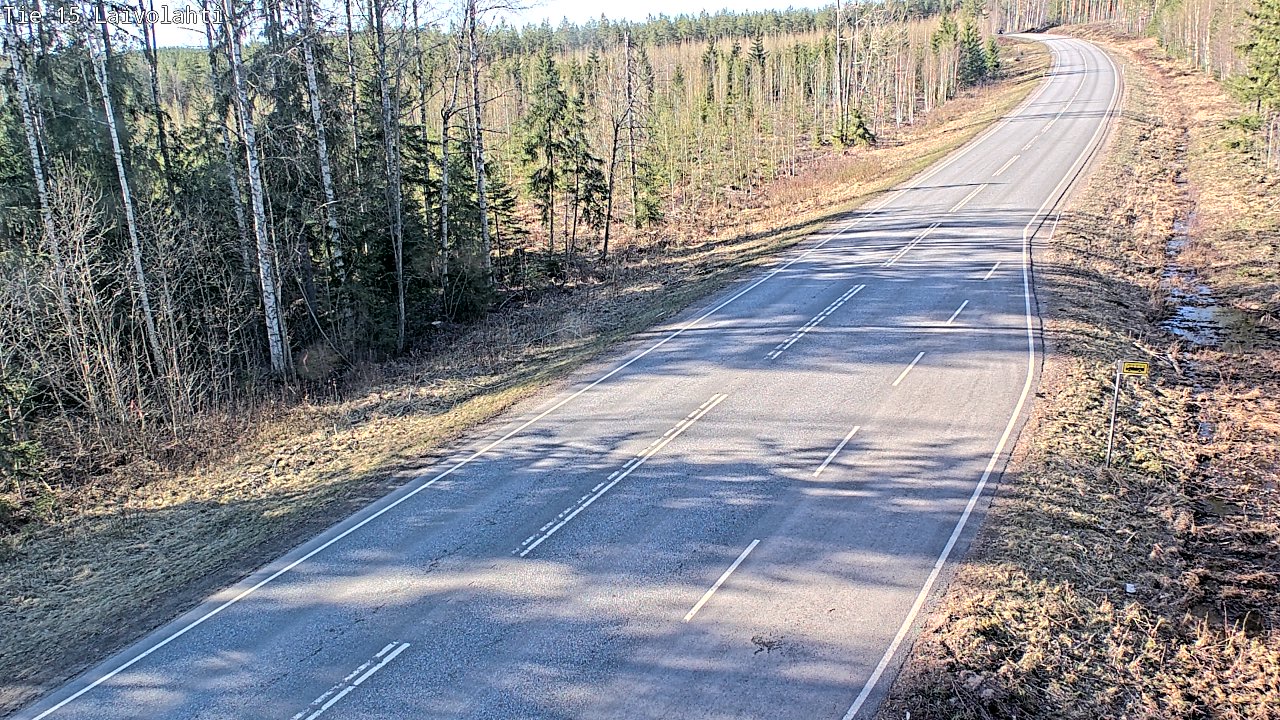 Weather Camera Image Väg 15 Laivolahti, Mäntyharju, Etelä-Savo