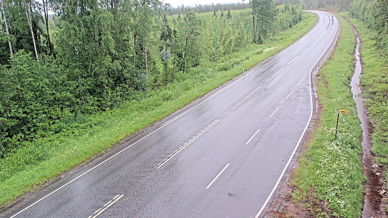 Weather Camera Image Väg 15 Laivolahti, Mäntyharju, Etelä-Savo