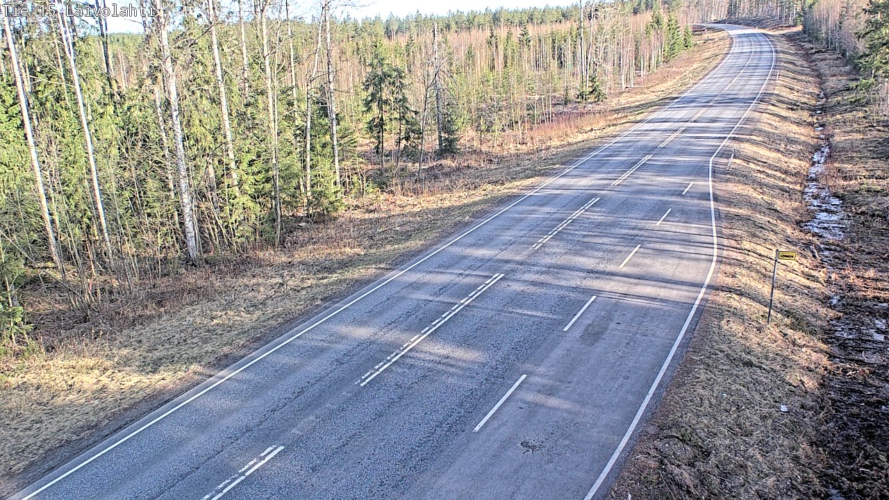 Weather Camera Image Väg 15 Laivolahti, Mäntyharju, Etelä-Savo